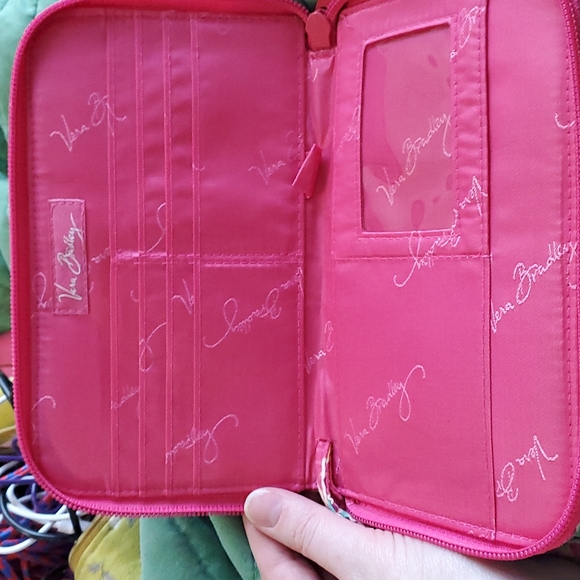 Spring Pink Vera Bradley Wallet - Picture 3 of 3